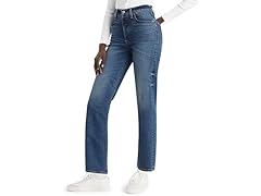 Levis Womens Premium Ribcage Straight Jeans