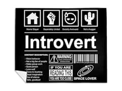 Introvert Label Mink Fleece Blanket