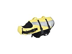 Amazon Basics Dog Adjustable Life Jacket w Reflective Stripes