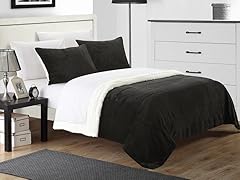 Evie 2-Piece Plush Microsuede Sherpa Blanket Set