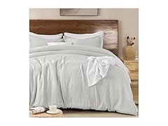 Light Grey Cotton Comforter Set Queen