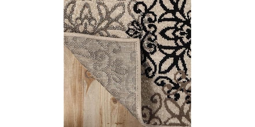 Superior 2'x11' Modern Floral Scroll Indoor Rug