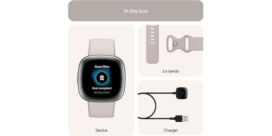 Fitbit Sense 2Platinum/White (Open Box)