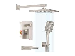 Gabrylly Shower System w/ Tub Spout, Wall Mounted