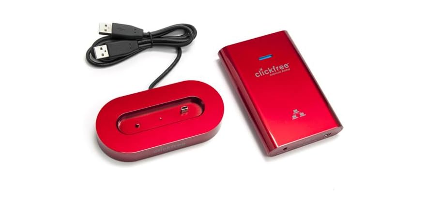 Clickfree 500GB Automatic Backup USB Hard Drive with Docking Station