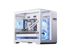 darkFlash MATX Gaming PC Case with Screen