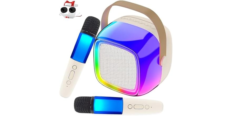 Karaoke Machine with Two Wireless Mics