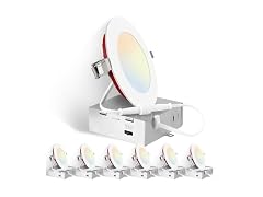 6 Pack Adjustable Recessed Lights
