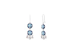 Navicia Azure Floral Drop Earrings