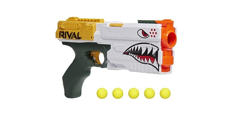 Nerf Rival Kronos XVIII-500 Blaster - Spring-Action Foam Ball Blaster, 5 Round Capacity