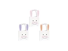 Pretty Easter Assorted Bunny Ear Treat Bags- Pack of 3