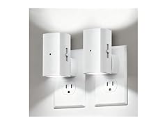 Brightown 2 Pack White Night Lights Plug Pure White