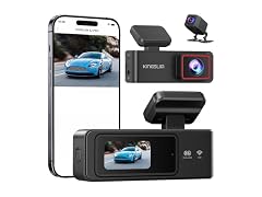 2K Dash Cam Front and Rear with 64GB SD Card