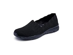 Skechers Women's Seager-Stat-Scalloped Collar