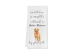 Cilrii Golden Retriever Kitchen Towels