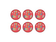 Beistle 6 Piece Yay! It's My Birthday Button