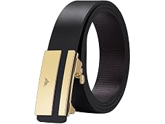 Vannanba Men Leather Ratchet Business Casual Belt