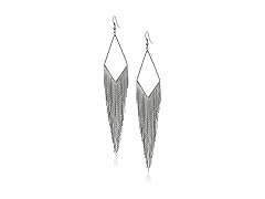 GUESS Basic Hematite Drop Earrings