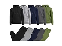 4Pc Mens Fleece Pullover/Jogger Set