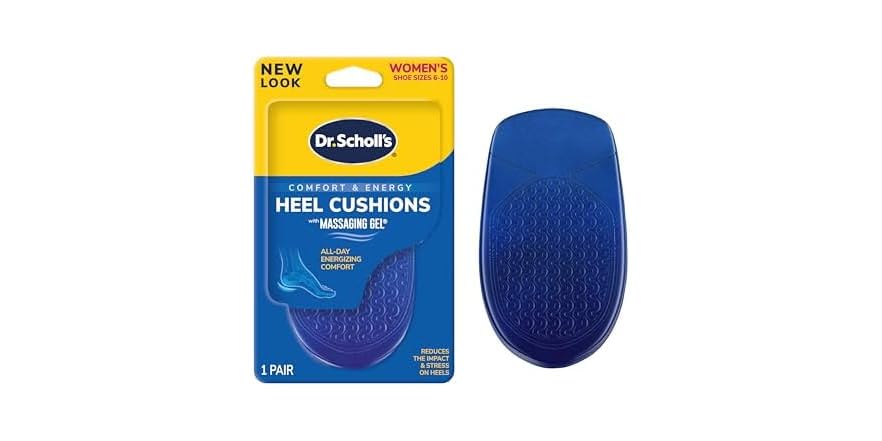 $4.01: Dr. Scholl's Heel Cushions, Massaging Gel, Shock Absorption, Women's 6-10 / Men's 8-13 at Woot!