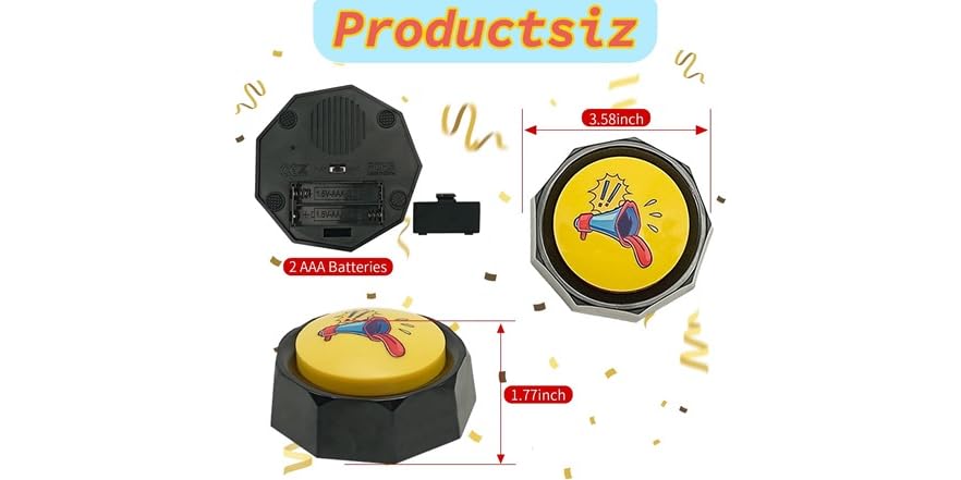 Air Horn Sound Effect Button 2 Pack