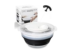 4 Qt Collapsible Salad Spinner Black