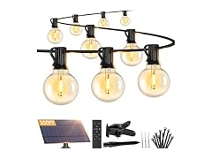 G40 Solar String Lights Outdoor with Remote 200FT