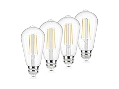 Brightever 4-Pack Vintage LED Edison Bulbs 60W Equiv