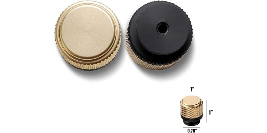 6 Pack 1 Inch Cabinet Knobs