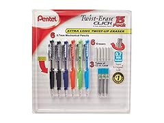 Pentel Twist Erase Click Pencil Set