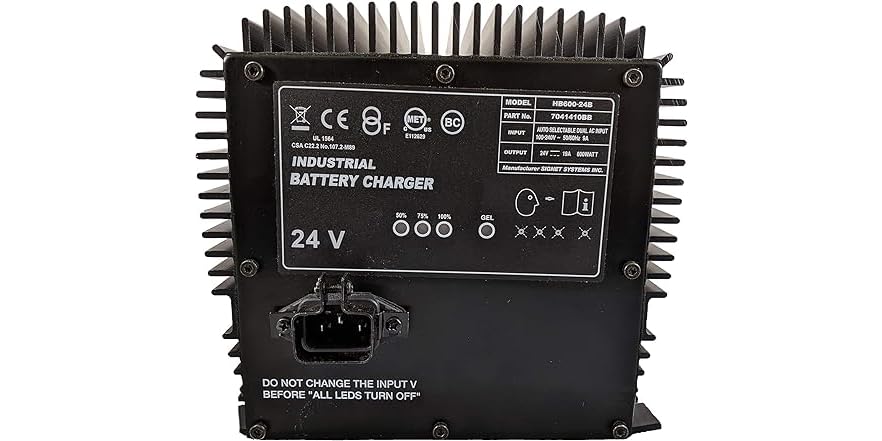 FORM - Caricabatterie da 24 V 25 A per Genie Skyjack, JLG Scissor Lift, Forklift, elettrico Jack Palet, pulitore e carrello da golf, 24 V 25 A