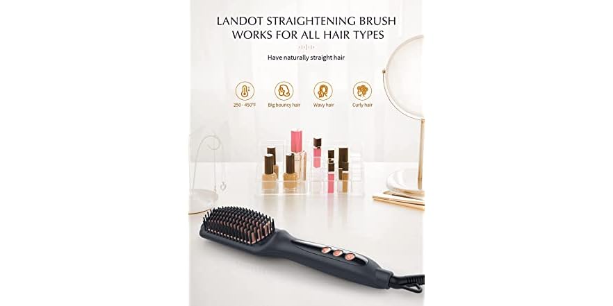 LANDOT Hair Straightener Brush