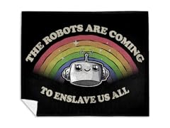 Robot Rainbow Mink Blanket