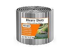 Silver, 6"×20Ft Landscape Edging