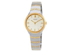 Seiko Discover More Quartz Champagne Dial Watch