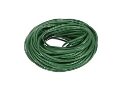 uxcell 20 Yards 3mm Round Leather Cord Lacing String Dark Green