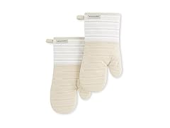 KitchenAid Albany Oven Mitt 2-Pack Set, Milkshake Tan, 7"x13"