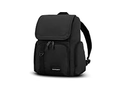 High Sierra Lineage Flap Backpack- Black