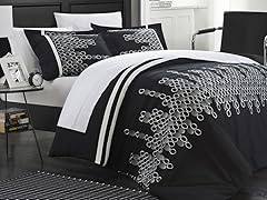 Michael 3-Pc Embroidered Duvet Cover Set