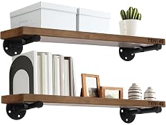 TEN49 Real Wood Rustic Floating Shelves