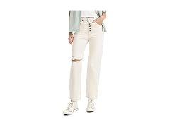 Levi's Women (31) Snap Ribcage Straight Jeans