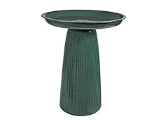 Sunnydaze Gleeful Garden Metal Bird Bath for Outdoors