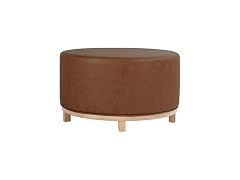 HomePop 32in Haven Ottoman Chestnut