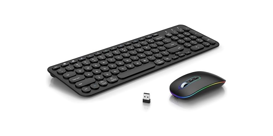 Easyclick Keyboard EasyTyping Wireless Keyboard & Mouse Combo