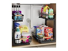 Under Sink Organizer Storage for Families 2 PK
