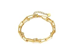 Kim Carrey Double Chain Bracelet