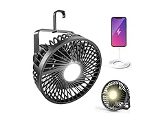 Odoland Fan with LED Lantern Rechargeable