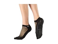 Shashi Black Mesh Non Slip Ergonomic Socks