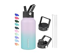 BJPKPK 27oz Insulated Water Bottles with Straw Lid