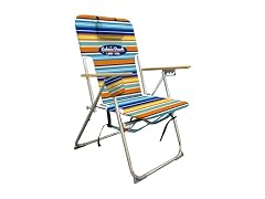 Cabana Beach Folding Chair Candy Stripe (Open Box)
